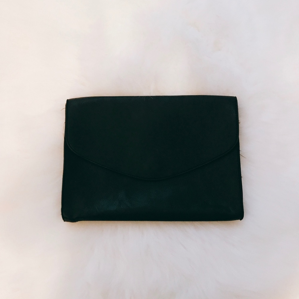 Forever 21 Large Black Envelope Clutch